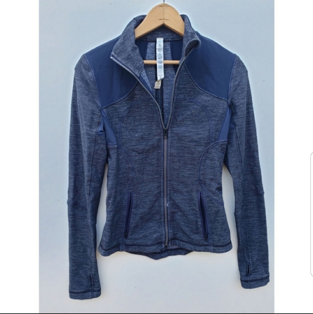 Lululemon Athletic forme jacket slub demin